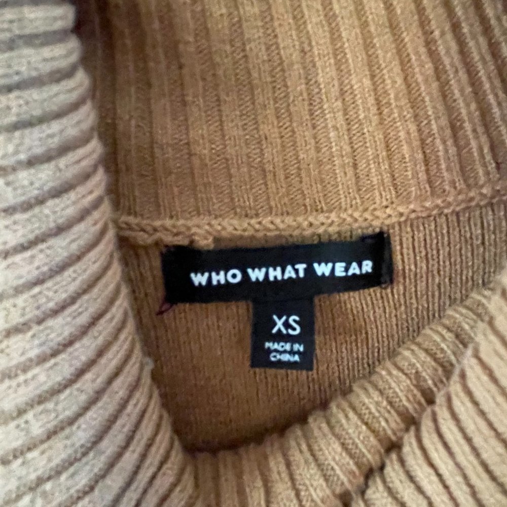 Who What Wear Long Sleeve Turtle Neck Dress - Size XS - Picture 3 of 5